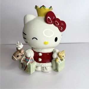 Hello Kitty Christmas Crown Shopping Bags Reindeer Cat Red Bow Ceramic